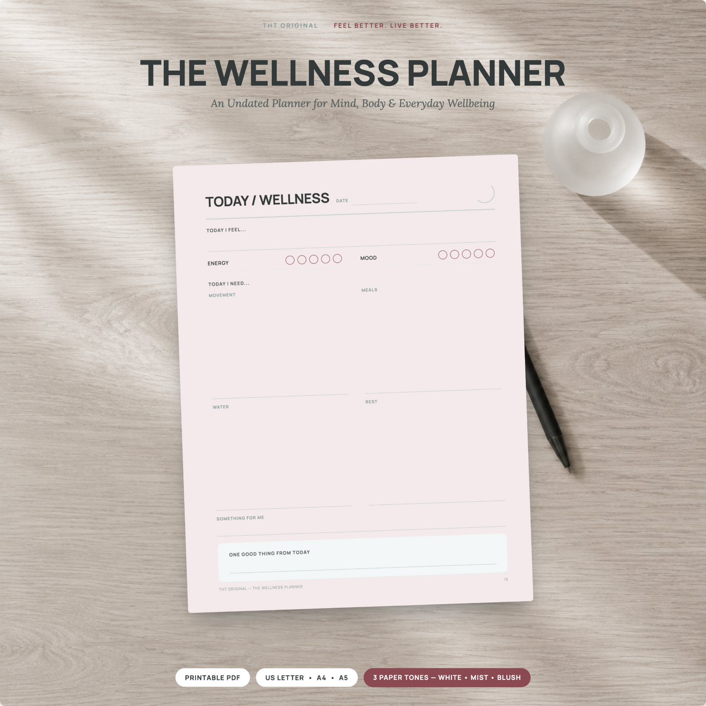 Wellness Planner Printable
