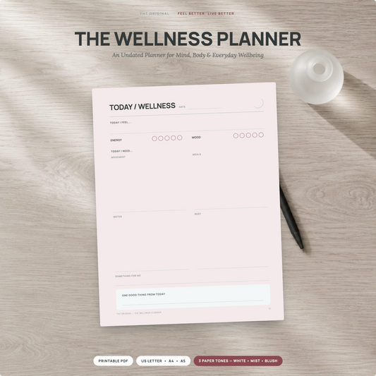 Wellness Planner Printable