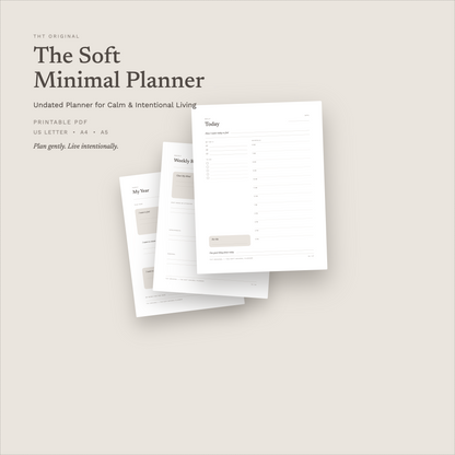 Soft Minimal Planner Printable