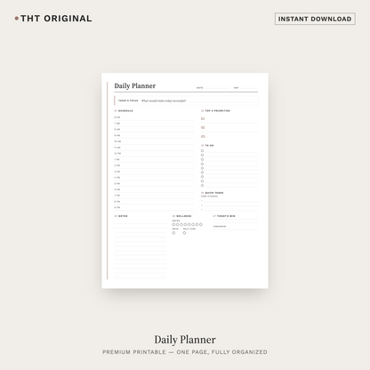 Daily Minimalist Digital Planner PDF
