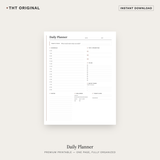 Daily Minimalist Digital Planner PDF