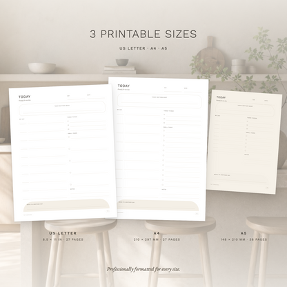 Organic Minimal Planner Printable