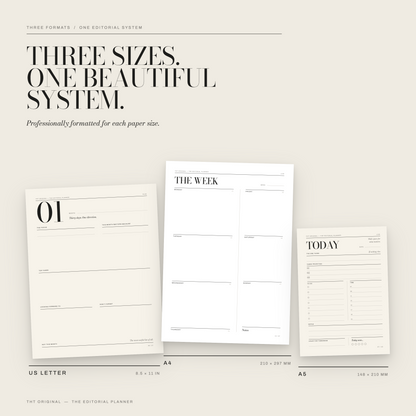 Editorial Printable Planner