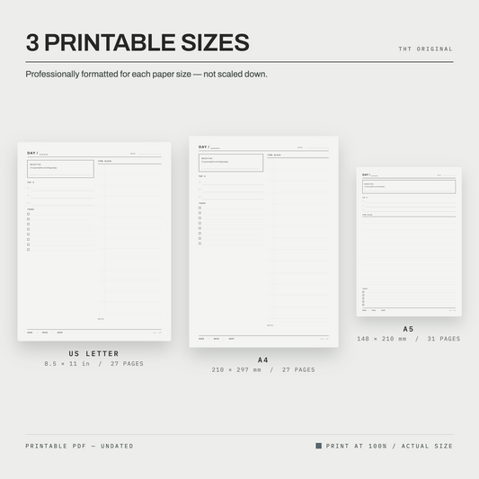 Modern Grid Planner Printable