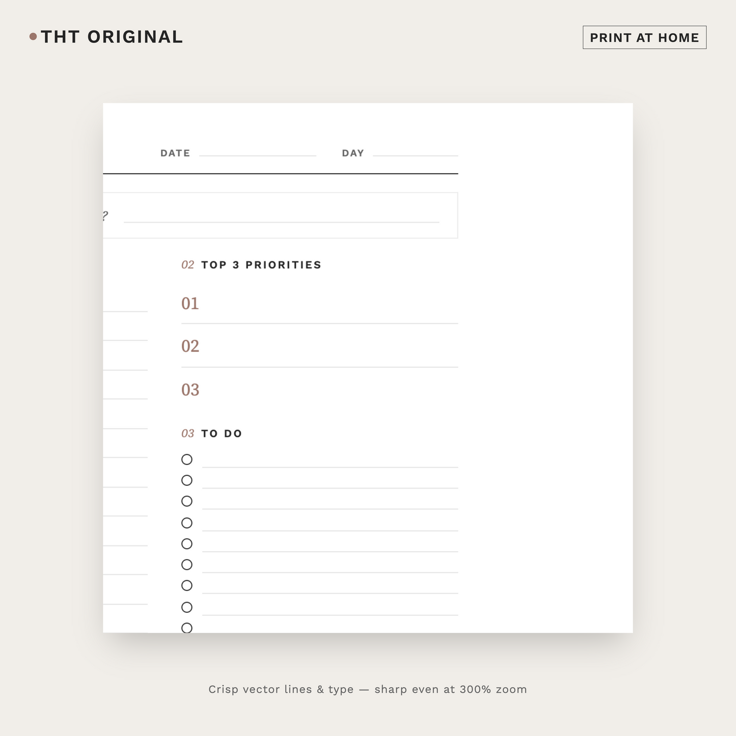 Daily Minimalist Digital Planner PDF