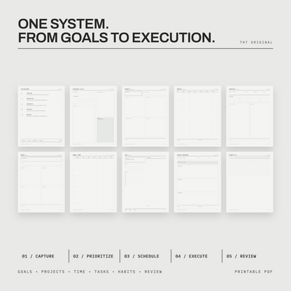 Modern Grid Planner Printable