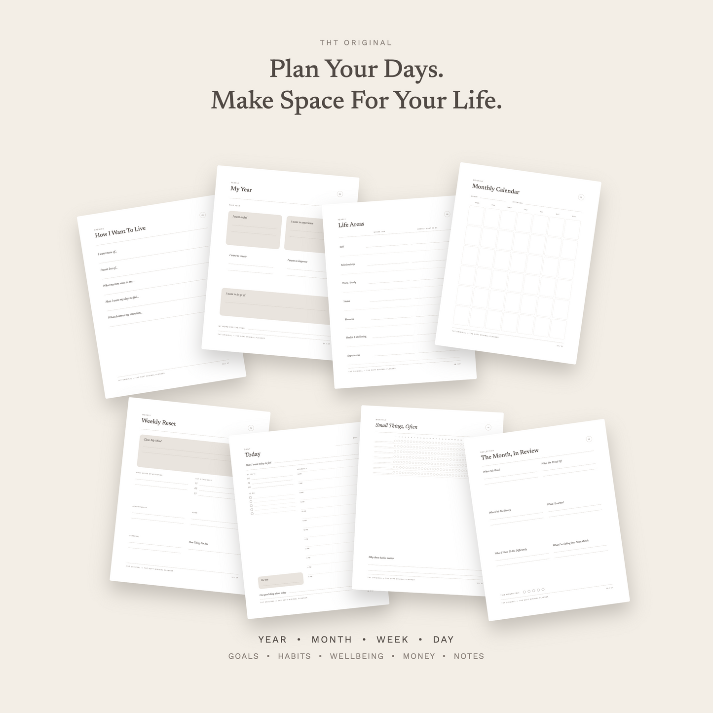 Soft Minimal Planner Printable
