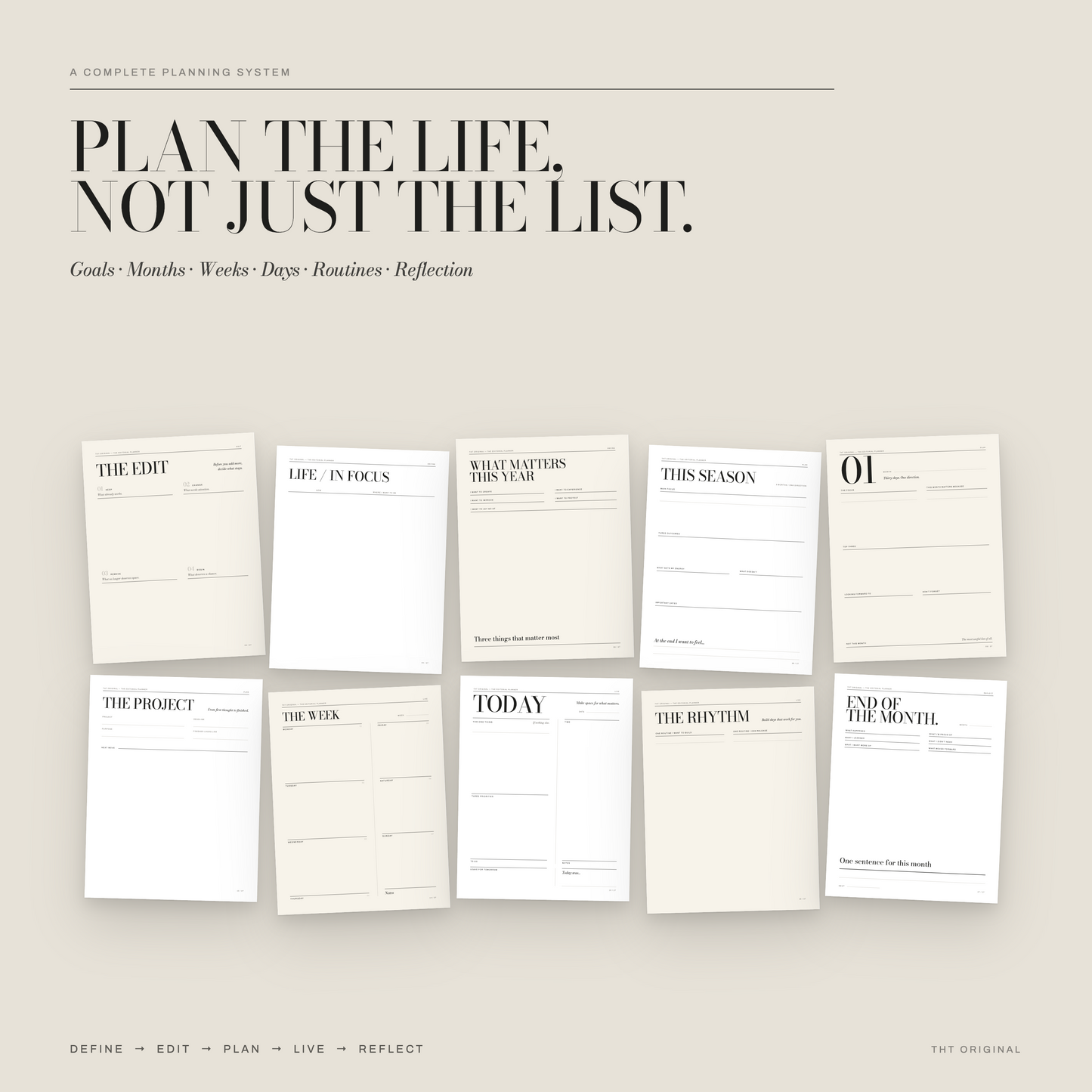 Editorial Printable Planner
