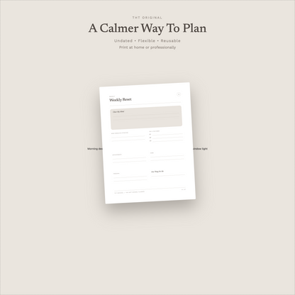 Soft Minimal Planner Printable
