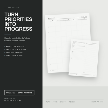 Modern Grid Planner Printable