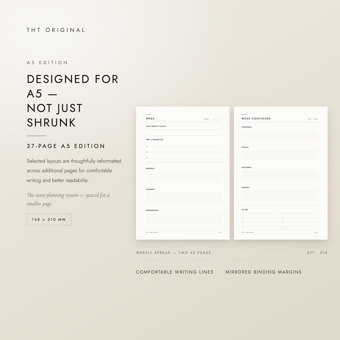 The Essential Planner Undated Minimalist Life Planner Printable
